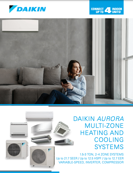Fireplace daikin heating air conditioner